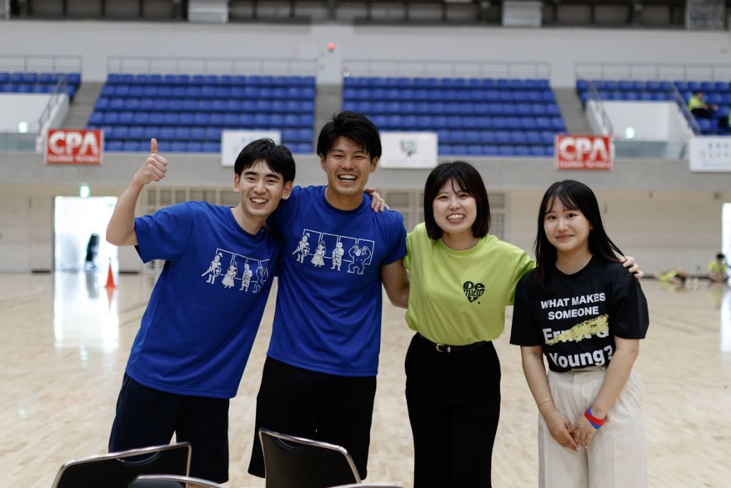笑顔の選手たち