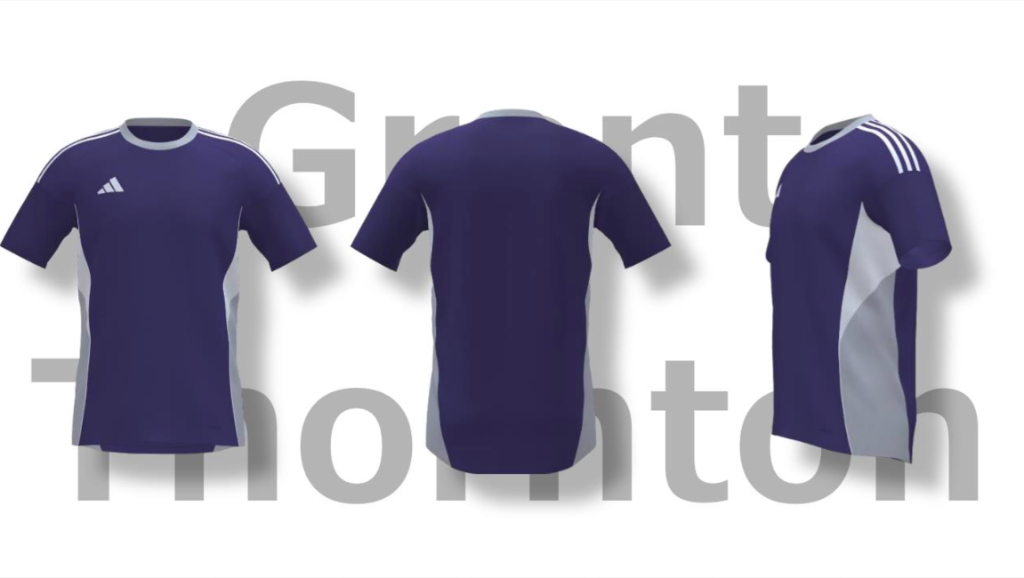 Grant Thornton ユニフォーム（パープル×グレー）